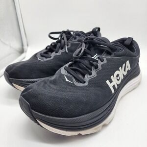 Hoka One One Gaviota 5 Running Shoes Mens 11 2E Wide Black White 1134234